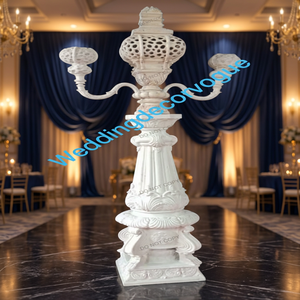 เสา mandap งานแต่งงานหรูหราการออกแบบที่หรูหราในร่มห้องโถงจัดเลี้ยงกลางแจ้งสวนติดตั้งในอุดมคติพิธีอันยิ่งใหญ่ของอินเดีย - Product Image 5