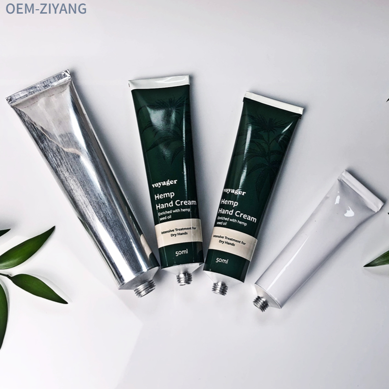 Free Sample 7/10/15ml Empty Collapsible Aluminum Cosmetic Hair Color Hand Cream Packaging Tube With Eco Friendly Aluminium Lid