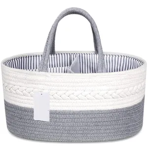 Pure Cotton Nursery Tragbare Halter Tasche Aufbewahrung behälter für Spielzeug/Windel Neugeborene Dusche Geschenk korb Baby Windel Caddy Organizer