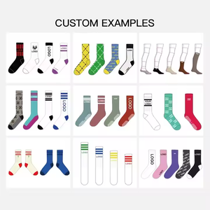 Hotsale LOGO personnalisé cravate-teinture mi-tube coton rue tendance chaussettes outre-mer Ins chaussettes femmes cravate-teinture chaussettes - Product Image 6