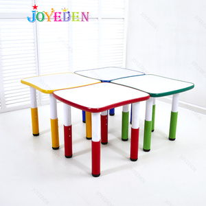 Đồ Nội Thất Phòng Học Mầm Non Cho Trẻ Mẫu Giáo Bộ Ghế Và Bàn Nhựa Có Chiều Cao Điều Chỉnh Được Cho Trẻ Em - Product Image 4