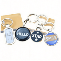 Porte-clés promotionnel écologique vierge pour entreprise, gravure laser personnalisée, code QR, logo sur mesure
