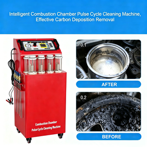 Machine de nettoyage par impulsions à circulation pour la décarbonisation des chambres de combustion, directement de l'usine, pour atelier de réparation automobile, certifiée CE - Product Image 5