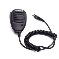 Microphone d'usine Baofeng pour UV-5R 5re 82 888S, haut-parleur portable d'épaule, noir original, CE ABS, 1 ensemble