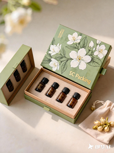 Cajas de Papel Personalizadas para Embalaje, Impresión de Cajas de Regalo Magnéticas de Lujo para Cosméticos y Aceites Esenciales, Cajas Vacías con Lámina Dorada y Plateada - Product Image 2