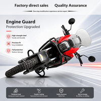 Nouveau pour CRF190L : Protection de moteur supérieure et inférieure en acier au carbone pour moto, barre anti-chute et anti-collision
