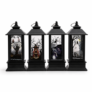Lanterne LED décorative d'Halloween, alimentée par piles, pour la décoration de fêtes intérieures et extérieures, vente en gros OEM - Product Image 6