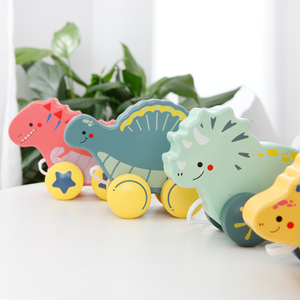 Produits de dropshipping 2026 : Jouet à pousser et à tirer en bois, forme animal de dessin animé ou dinosaure, service de sourcing en Chine - Product Image 3