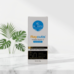 เรย์คูติส 50 กรัม SPF50 PA+++ ครีมกันแดดพร้อมวิตามินซีเพื่อผิวแมตต์ ทนน้ำ ปกป้องผิวจากรังสี UVA UVB สำหรับดูแลผิวหน้า - Product Image 1