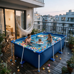 Portable Rectangular Above Ground <b>Pool</b> for Family and Commercial Use - Product Image 1