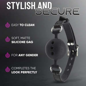 3 आकार की नरम सुरक्षा सिलिकॉन खुले मुंह गाग गेंद वयस्क खिलौने मुंह की गेंद को सांस लेने योग्य मुंह की गेंद - Product Image 3