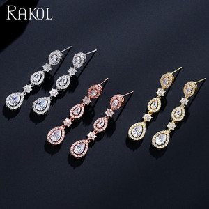 RAKOL EP2210 fashion 2021 Drop Ladies Gold <b>Earrings</b> - Product Image 3