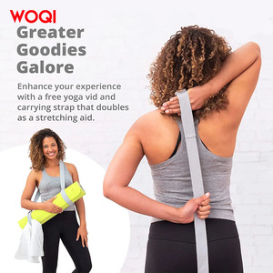 Tapis de yoga Woqi 6 mm d'épaisseur, antidérapant, pliable, pour la remise en forme et le modelage corporel à domicile - Product Image 1