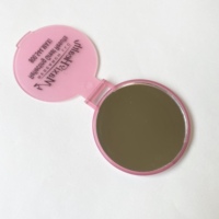 Petits cadeaux pour les invités publicité personnalisée promotion pliable rond simple face mini miroir portable en plastique portable