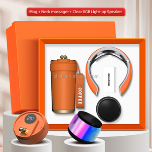 Neues individuelles Becher-Nackenmassagegerät-Lautsprecher-Geschenkset Werbe geschenk geschäft mit Werbe geschenkset - Product Image 5