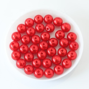 도매 공장 가격 6 <span class=keywords><strong>mm</strong></span> 크리스탈 AB 플라스틱 라운드 진주 구슬 의류 장식용 구멍 1 개 - Product Image 3