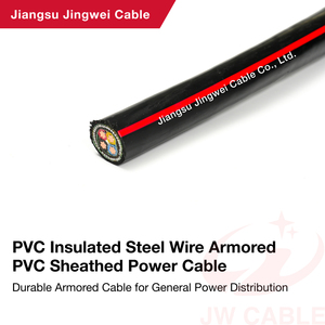 Kabel Listrik Berisolasi PVC 4 Inti 1.5mm <span class=keywords><strong>2</strong></span>.5mm 4mm dengan Kawat Baja Berlapis PVC - Product Image 2