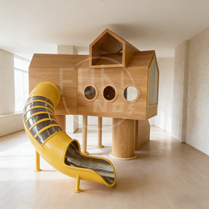 Aire de jeux intérieure pour enfants en bois de haute qualité, personnalisée, équipement de jeux doux pour tout-petits, petite aire de jeux intérieure - Product Image 1