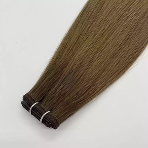 Extensions de cheveux Jasmine Beauty à trame plate pour salon, cheveux humains doublement étirés, 100% Remy vierges, couleur naturelle, vente en gros - Product Image 6