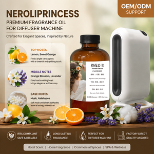 Aceite de Fragancia Sintética Cítrica Neroli <span class=keywords><strong>Princess</strong></span> CREAROMA para Difusor de Aroma Industrial, Perfume de Fábrica OEM, Aroma ODM - Product Image 1