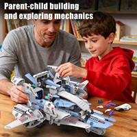 Ensemble de blocs de construction STEM Dinosaures 5-en-1, Robot programmable télécommandé, Jouet modèle pour la créativité DIY des enfants