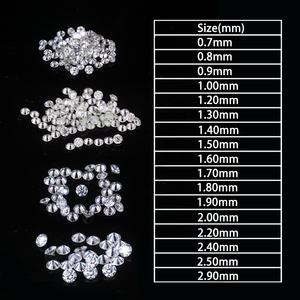 Precio al por mayor <span class=keywords><strong>Moissanita</strong></span> 0,8mm 1mm 2mm 3mm DEF Mosan Melee Mossanite Stone Loose Moissanite Diamond - Product Image 5