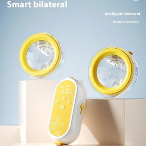 Pompe électrique <span class=keywords><strong>double</strong></span> pour poche, à suspendre au cou, mains libres, sans BPA, débit variable, petite taille - Product Image 2