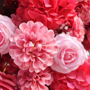 DKB nouveau design décoration mariage fleur arche haute qualité soie artificielle rouge mariage fleur-arc - Product Image 5