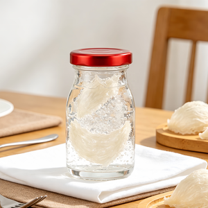 Échantillon Gratuit - Pot en Verre Vide avec Couvercle à Vis pour <span class=keywords><strong>Miel</strong></span>, Confiture, Lait, Pouding, Gelée, Nid d'Oiseau - 50ml, 70ml, 100ml, 150ml, 200ml, 280ml - Product Image 3