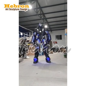Costume de robot LED, tenue de pole dance, vêtements de rave, bandes lumineuses LED, échasses et costumes de clowns - Product Image 2