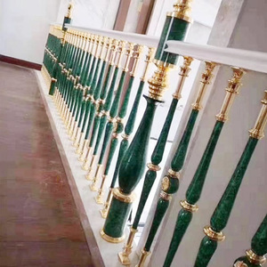 <span class=keywords><strong>Balaustrada</strong></span> <span class=keywords><strong>de</strong></span> escalera <span class=keywords><strong>de</strong></span> malaquita, piedras preciosas decorativas <span class=keywords><strong>de</strong></span> lujo para Interior - Product Image 6