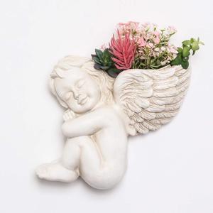 Pot de plantes succulentes et Vase de planteur <span class=keywords><strong>mural</strong></span>, poupée d'ange, décoration murale <span class=keywords><strong>pour</strong></span> plantes succulentes, fausses plantes, <span class=keywords><strong>pour</strong></span> l'intérieur - Product Image 2