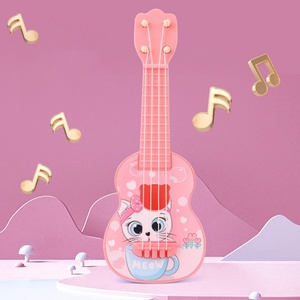 Jouet musical éducatif en plastique ABS pour débutants, avec fonction de simulation de chant et de jeu de guitare, cordes à pincer, 5 diapasons - Product Image 2