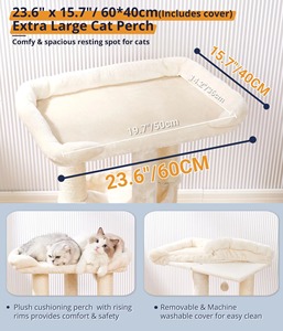 Torre para Gatos Pequeños Starmon con Percha Suave para Ventana, Árbol para Gatos Estable, Poste Rascador con Hamaca - Product Image 5