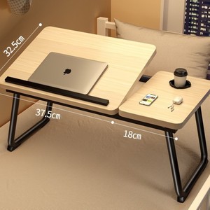 Cross-border height adjustable computer <b>desk</b>, portable <b>small</b> folding bed table, simple home use laptop folding table - Product Image 2