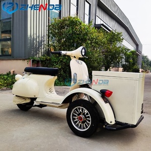 Carrito de Comida Móvil, Remolque de Comida para Motocicleta, Diseño Compacto, Carrito de Hot Dogs, Puesto de Comida Móvil - Product Image 4