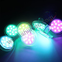 Module LED RGB plat 50 mm pour divertissement, type Pixel UCS2903, avec 12 LED, lumière ponctuelle cabochon