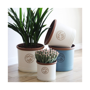 <span class=keywords><strong>Macetas</strong></span> Modernas Redondas, Duraderas y Ecológicas para Interiores y Exteriores, <span class=keywords><strong>Macetas</strong></span> <span class=keywords><strong>de</strong></span> Plástico PP que Imitan <span class=keywords><strong>Piedra</strong></span> para Jardinería en el Hogar - Product Image 5