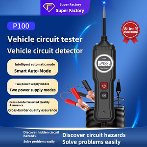 Probador de circuito automotriz P100 de diagnóstico de sistema eléctrico, herramienta de prueba de batería para pruebas de automóviles - Product Image 3