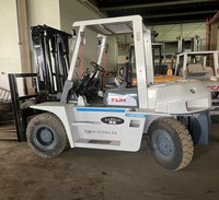 Harga Pabrik Langsung dari Cina, Mesin Teruji yang Tangguh, Forklift Bekas TCM FD70 7 Ton untuk Pabrik Baja dan Pengangkutan Barang