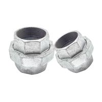 Konektor Berulir Besi Lunak Berlapis Seng, Tipe Male X Male, 1/2"-4" BSP, Tahan Korosi Kimia Tekanan Rendah, Merek JTH