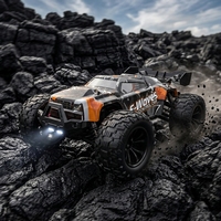 HBAOCH Voiture RC Électrique Brossée 1/14 2.4G 4 Canaux Entièrement Proportionnelle Haute Vitesse Camion Jouet 4x4 Tout-Terrain Max 28KM/H RTR