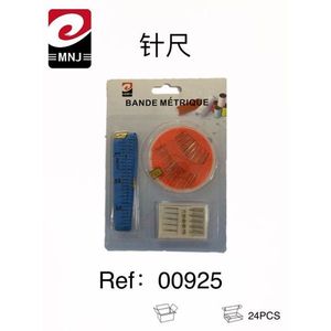 Mnj Measuring Tape 150Cm Metric Sewing Needlework Tool With Pins And Ruler For Crafting - Product Image 1