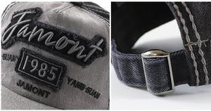 Alta calidad 100% algodón desgastado Vintage bordado Logo hombres 5 paneles gorra de béisbol personalizar - Product Image 6