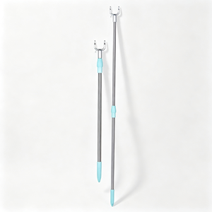 Perche télescopique en acier inoxydable de 140 cm <span class=keywords><strong>pour</strong></span> vêtements, portable, durable, <span class=keywords><strong>à</strong></span> grande portée, <span class=keywords><strong>pour</strong></span> la lessive <span class=keywords><strong>à</strong></span> domicile - Product Image 3
