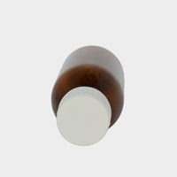 Bouteille en plastique PET de 100 ml de couleur fauve avec bouchon à vis |   Bouteille en PET de haute qualité pour médicaments liquides oraux, sirop contre la toux liquide