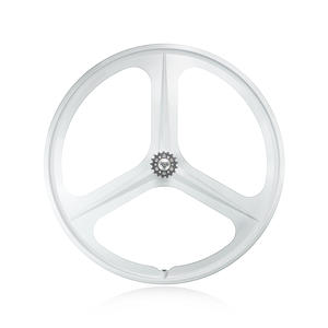 Juego de ruedas de piñón fijo 700C-Aleación de magnesio Diseño inverso de 3 radios <span class=keywords><strong>Rueda</strong></span> de bicicleta de pista integrada de borde profundo para Fixie/Single Speed - Product Image 6