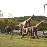 Modèle de dinosaure animatronique mécanique électrique simulé pour parc à thème et parc d'aventure