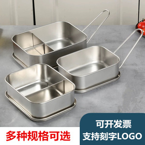 Stainless Steel Rectangular <b>Lunch</b> <b>Box</b> 800-1000ml Food Grade For Children - Product Image 3