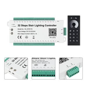 Smart WiFi Stair Lighting Controller 32 Steps APP & Remote Control Pixel LED Step <b>Lights</b> for Indoor Outdoor Staircase Decoration - Product Image 2